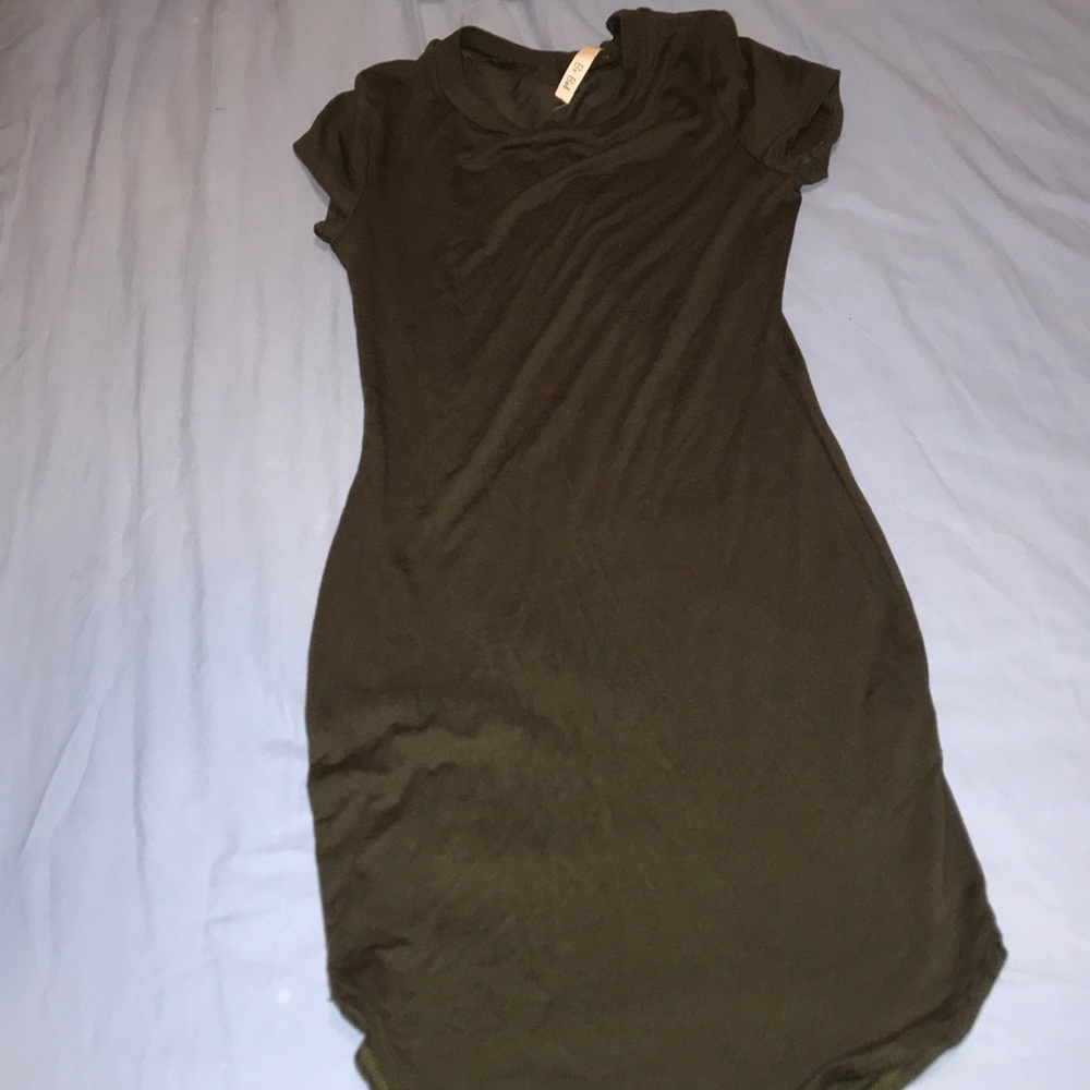 Olive green dress